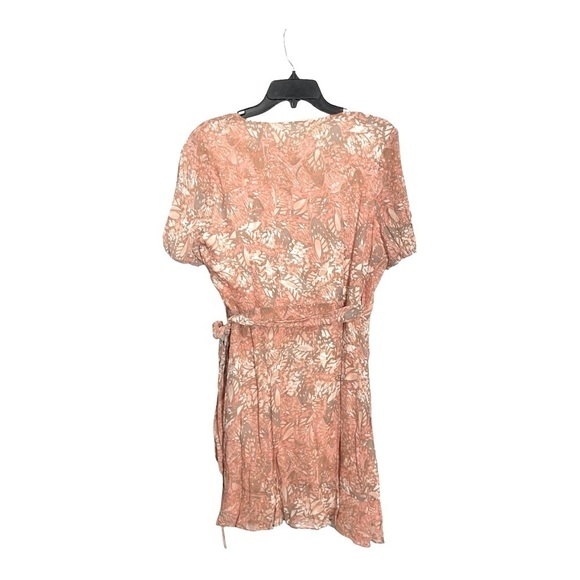SAGE the label monarch peach wrap dress size L - Picture 4 of 8